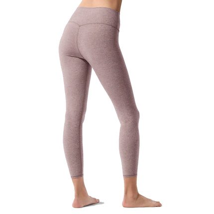 alo Women's Alosoft High-Waist 7/8 Highlight Legging Dark Pink Quartz Heather