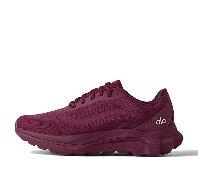 alo Unisex Runner Sneaker Burgundy