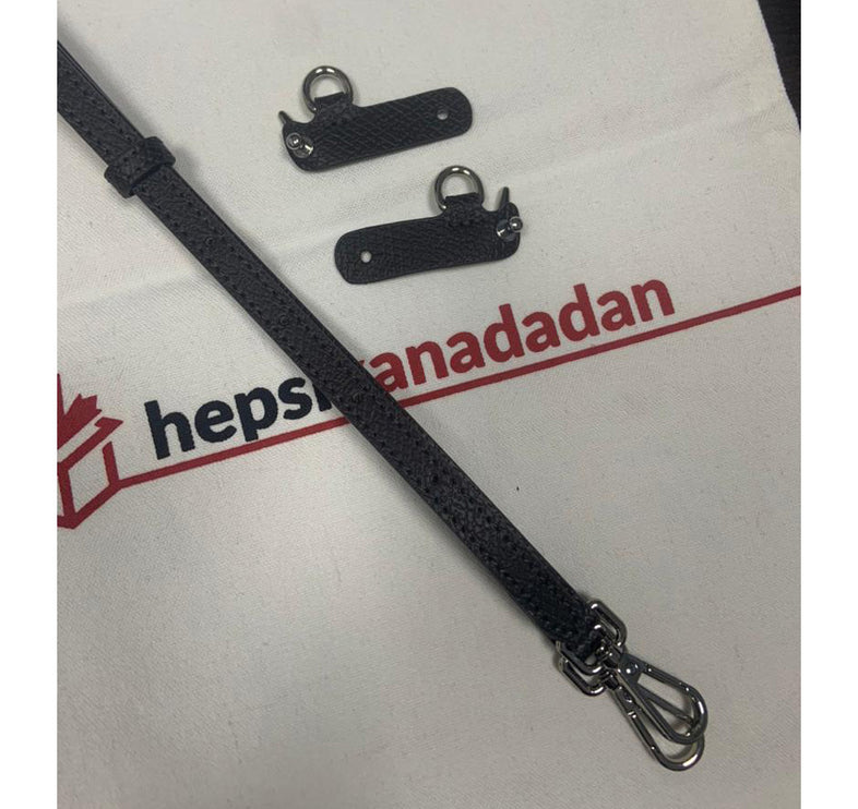 Longchamp Pouch Modeliyle Uyumlu Deri Askı Seti Mocha - Hemen Kargoda