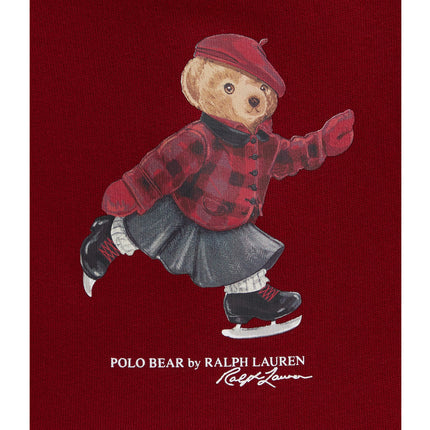 Polo Ralph Lauren Baby Polo Bear Fleece Sweatshirt & Pant Set Holiday Red