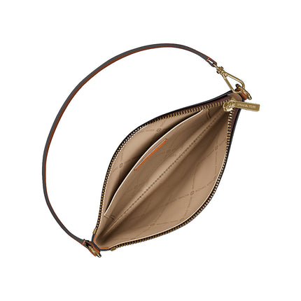 Michael Kors Women's Jet Set Small Signature Logo Convertible Wristlet Brown -Hemen Kargoda