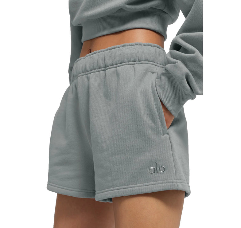 alo Women's Accolade Short Lunar Grey