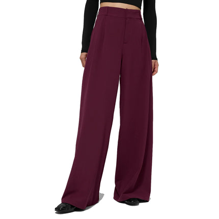 alo Women's High-Waist Dreamscape Trouser (Long) Burgundy