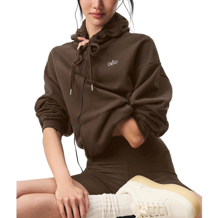 alo Women's Accolade Hoodie Espresso