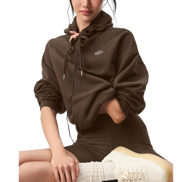 alo Women's Accolade Hoodie Espresso