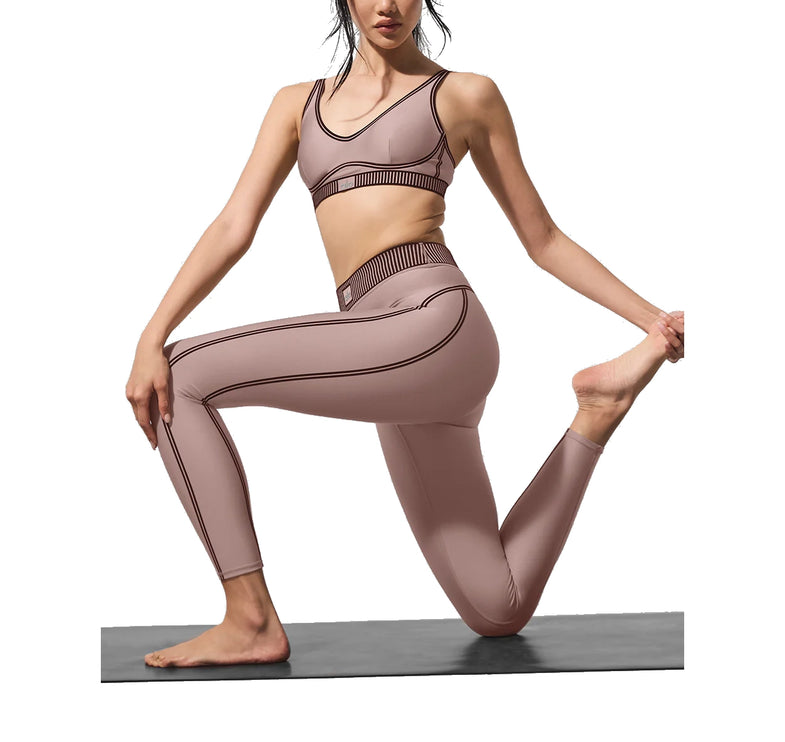 alo Women's Airlift High-Waist 7/8 Line Up Legging Taupe