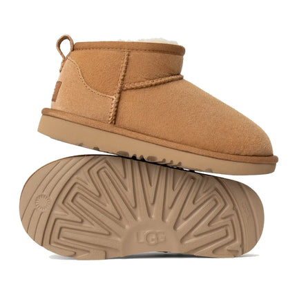 UGG Big Kids' Classic Ultra Mini Chestnut - Hemen Kargoda