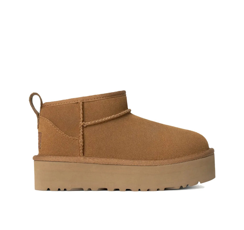 UGG Big Kids' Classic Ultra Mini Platform Chestnut - Hemen Kargoda