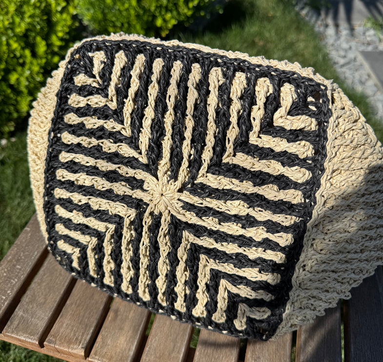 Sienna D’or Sahara Tote Black&Beige