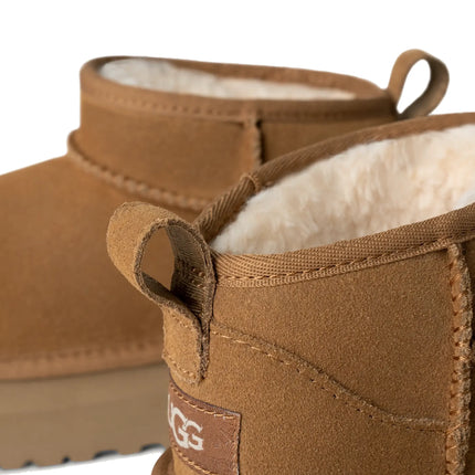 UGG Big Kids' Classic Ultra Mini Platform Chestnut - Hemen Kargoda