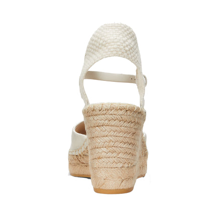 Polo Ralph Lauren Women's Robby Canvas & Jute Espadrille Soft White/Natural - Hemen Kargoda