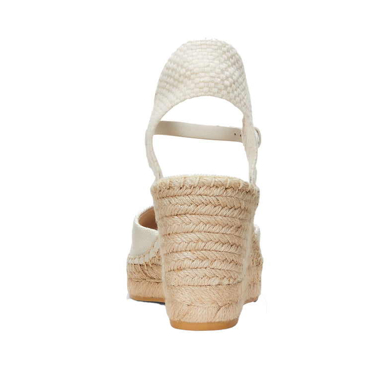Polo Ralph Lauren Women's Robby Canvas & Jute Espadrille Soft White/Natural - Hemen Kargoda