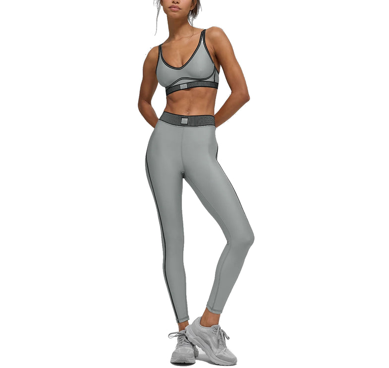 alo Women's Airlift High-Waist 7/8 Line Up Legging 24.5" Lunar Grey