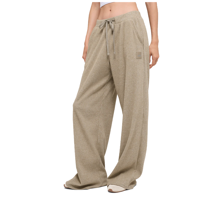 alo Women's Muse Wide Leg Pant Gravel Heather