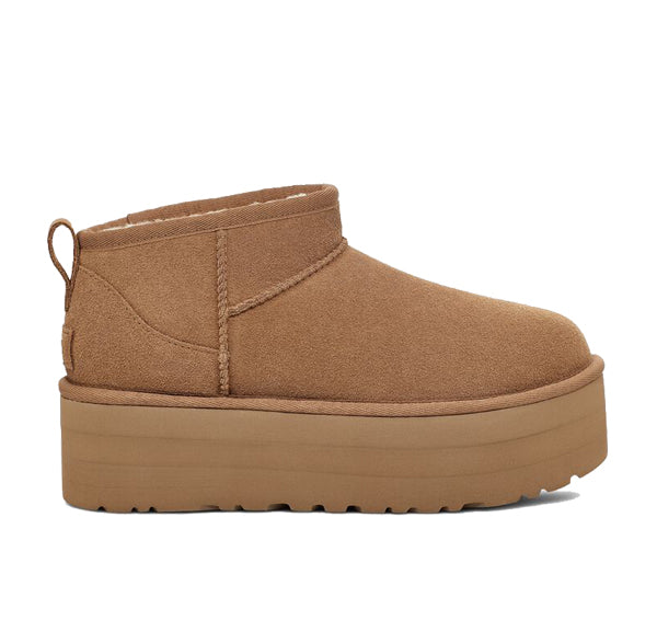 UGG Women's Classic Ultra Mini Platform Chestnut - Hemen Kargoda