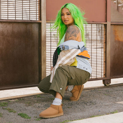 UGG Women's Classic Ultra Mini Chestnut - Hemen Kargoda