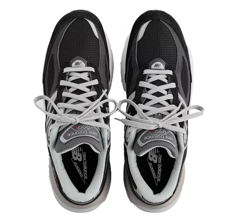 New Balance Women's Made in USA 990v6 Black with White W990BK6 - Hemen Kargoda