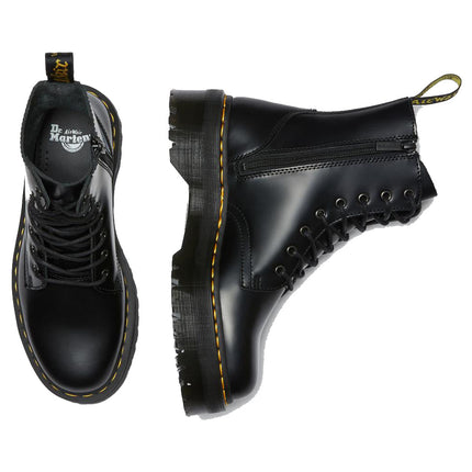 Dr. Martens Unisex Jadon Smooth Leather Platform Boots Black - Hemen Kargoda