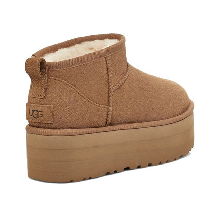 UGG Women's Classic Ultra Mini Platform Chestnut - Hemen Kargoda
