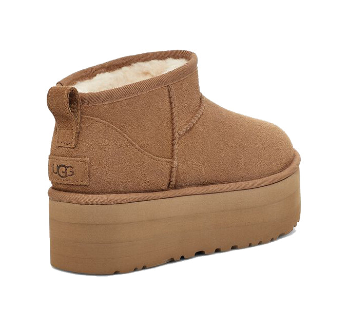 UGG Women's Classic Ultra Mini Platform Chestnut - Hemen Kargoda