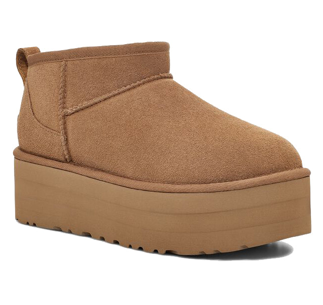 UGG Women's Classic Ultra Mini Platform Chestnut - Hemen Kargoda