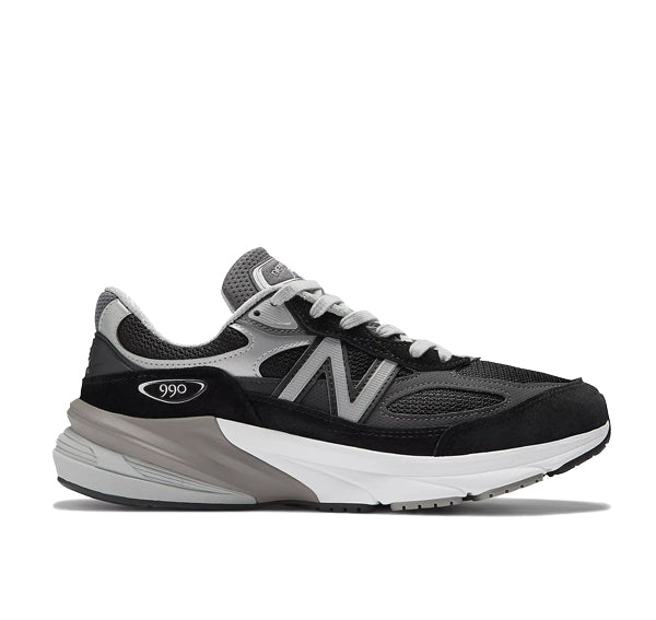 New Balance Women's Made in USA 990v6 Black with White W990BK6 - Hemen Kargoda