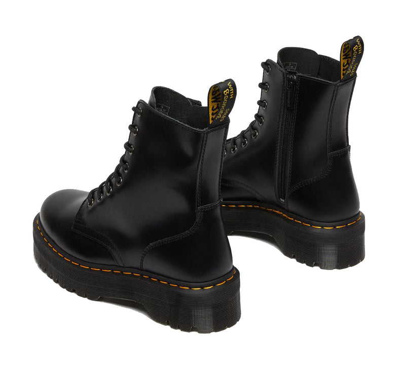 Dr. Martens Unisex Jadon Smooth Leather Platform Boots Black - Hemen Kargoda
